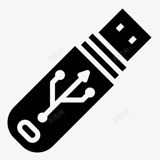 Pendrive文具122填充svg_新图网 https://ixintu.com Pendrive 文具 填充