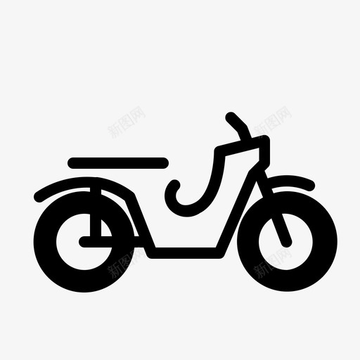 小熊摩托车摩托车交通工具svg_新图网 https://ixintu.com 摩托车 小熊 交通工具 图标 老派 轮廓