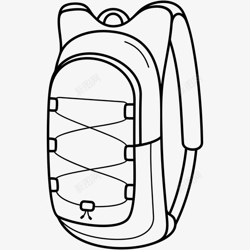 运动背包徒步旅行跑步svg_新图网 https://ixintu.com 背包 运动 徒步旅行 跑步 自行车