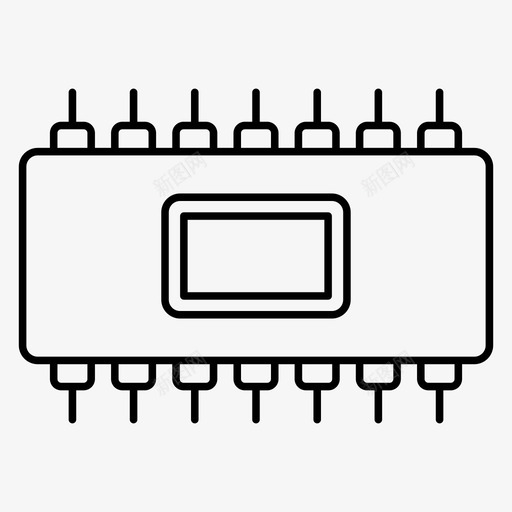 fdip声卡计算机卡svg_新图网 https://ixintu.com 声卡 计算机 fdip 扩展 显卡 硬件 线路 图标