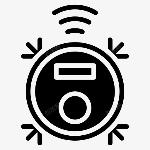 吸尘器物联网148填充物svg_新图网 https://ixintu.com 吸尘器 联网 填充
