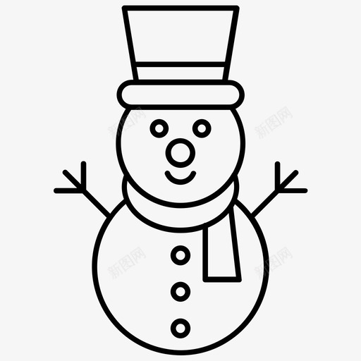 雪人圣诞节装饰svg_新图网 https://ixintu.com 圣诞节 雪人 装饰 冬天 圣诞 混搭