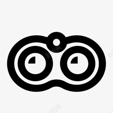双筒望远镜陆军发现图标