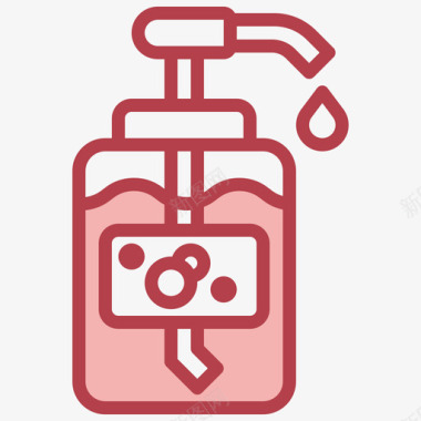 液体肥皂洗衣液69红色图标