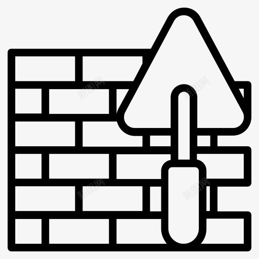 砌砖砖染色砖墙svg_新图网 https://ixintu.com 砌砖 染色 砖墙 在建 工具集 施工 矢量 矢量图 图标