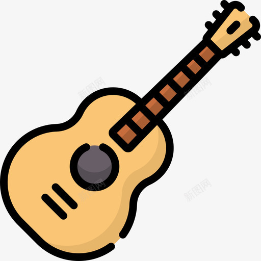 吉他野餐79线性颜色svg_新图网 https://ixintu.com 吉他 野餐 线性 颜色