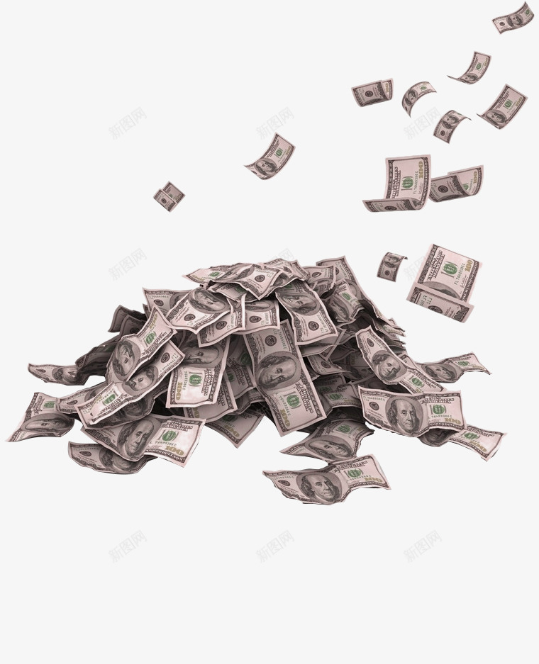 美元钞票飘落png免抠素材_新图网 https://ixintu.com PNG图片 一堆美元 美元 钞票 飘落 飘钱 飞舞的钞票