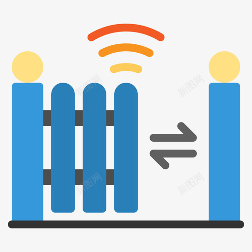 围栏物联网153平坦svg_新图网 https://ixintu.com 围栏 联网 平坦