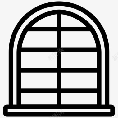 窗户房屋室内图标