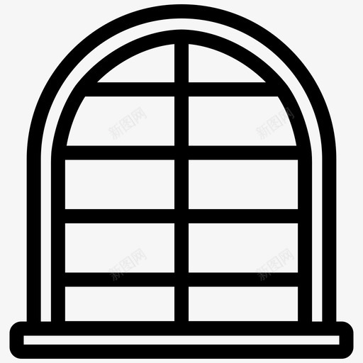窗户房屋室内svg_新图网 https://ixintu.com 窗户 房屋 室内 室内设计 粗体 线条