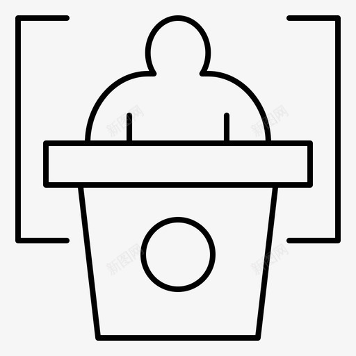 教育演示演讲svg_新图网 https://ixintu.com 教育 演示 演讲 用户