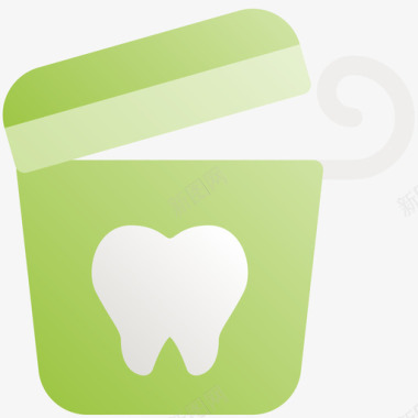 牙线个人卫生2扁平图标