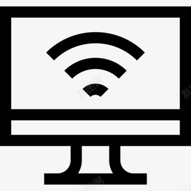 Wifi信号在家工作72线性图标