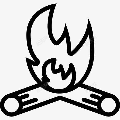 campfiresvg_新图网 https://ixintu.com campfire