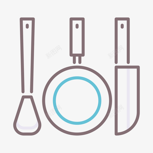 烹饪工具美食家3线性颜色svg_新图网 https://ixintu.com 烹饪 工具 美食家 线性 颜色