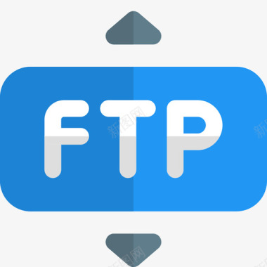 Ftp数据传输9扁平图标