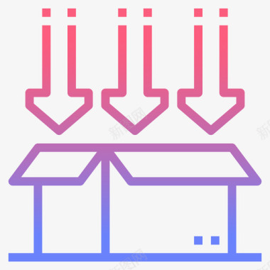 包装物流126线性梯度图标