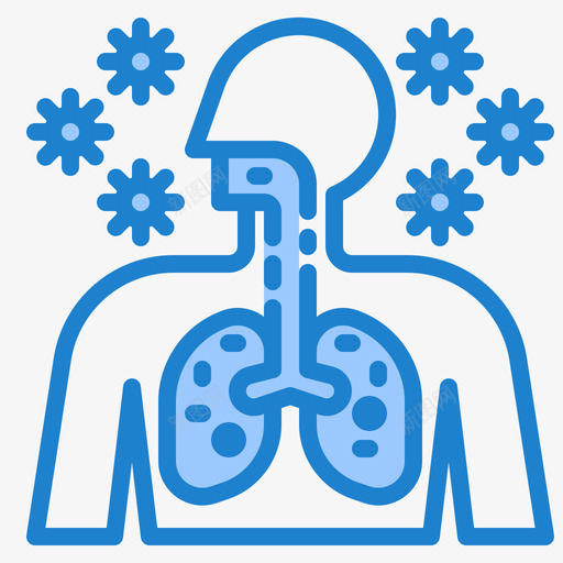 肺冠状病毒125蓝色svg_新图网 https://ixintu.com 冠状 病毒 蓝色