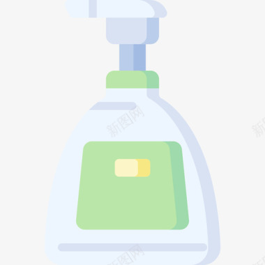 肥皂瓶塑料制品15扁平图标