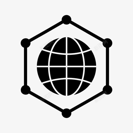 全球连接链接svg_新图网 https://ixintu.com 全球 连接 链接 世界 字形 图标
