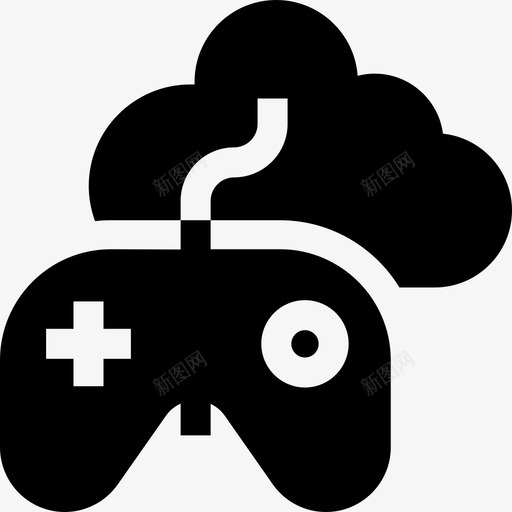 Gamepad云计算和网络9已填充svg_新图网 https://ixintu.com Gamepad 云计算 网络 填充