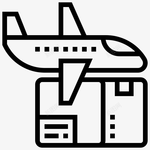 空运航空邮件货物svg_新图网 https://ixintu.com 空运 航空 邮件 货物 航班 物流