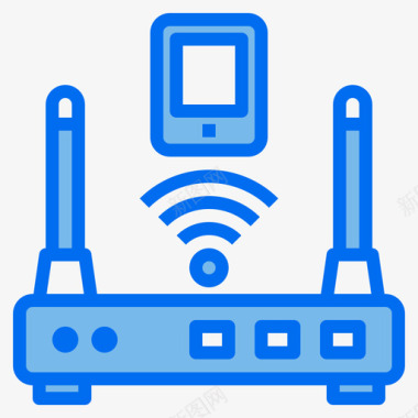 路由器217号酒店蓝色图标