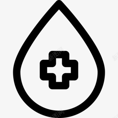 血滴捐献者医院图标