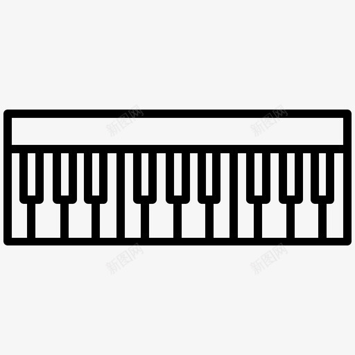 键盘乐器49提纲svg_新图网 https://ixintu.com 键盘 乐器 提纲