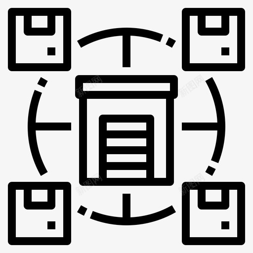 配送物流124直线svg_新图网 https://ixintu.com 配送 物流 直线