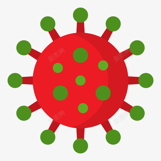 冠状病毒冠状病毒127扁平svg_新图网 https://ixintu.com 冠状 病毒 扁平