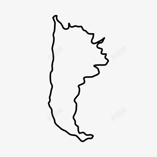 阿根廷国家地图svg_新图网 https://ixintu.com 地图 阿根廷 国家 风险 南美洲 轮廓