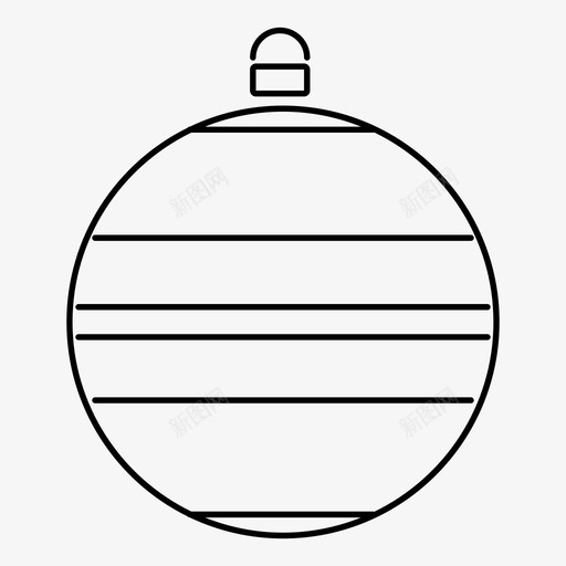 简单条纹球圣诞svg_新图网 https://ixintu.com 圣诞 简单 条纹 饰品 装饰品