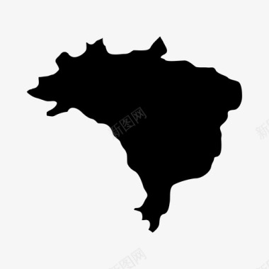 巴西国家地图图标