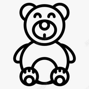 熊动物童年图标