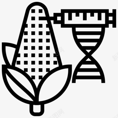 转基因生物工程修饰图标