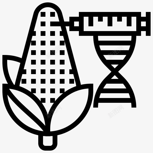 转基因生物工程修饰svg_新图网 https://ixintu.com 生物工程 转基因 修饰 科学 技术