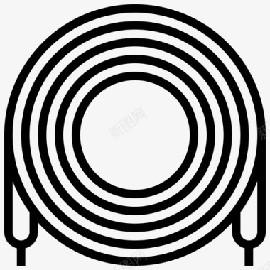 线圈电子元件6线性图标