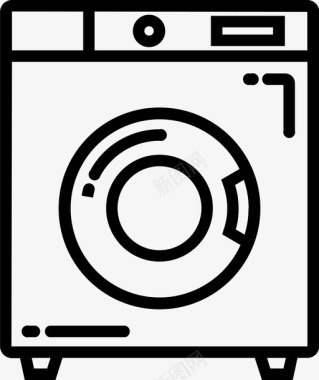 洗衣机电子家居用品图标