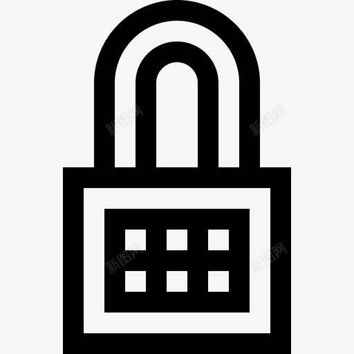 锁展开91线性svg_新图网 https://ixintu.com 展开 线性