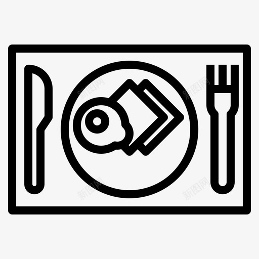 早餐213酒店线性svg_新图网 https://ixintu.com 早餐 酒店 线性