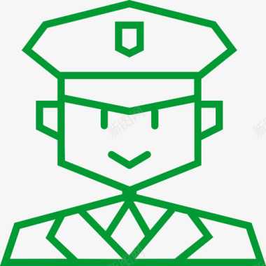 警察列车员图标