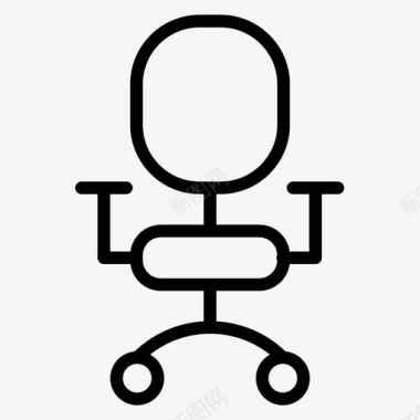 办公椅座椅坐椅图标