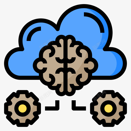 管理云计算59线性颜色svg_新图网 https://ixintu.com 管理 云计算 线性 颜色