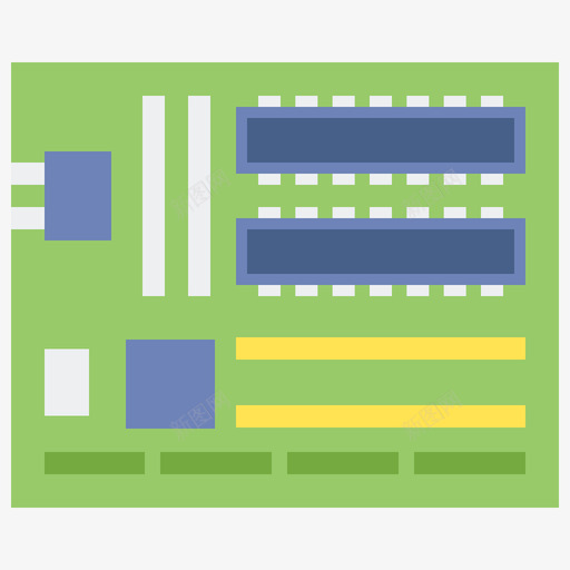 电路板装置51扁平svg_新图网 https://ixintu.com 电路板 装置 扁平