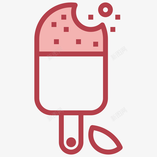 冰淇淋夏季147红色svg_新图网 https://ixintu.com 冰淇淋 夏季 红色