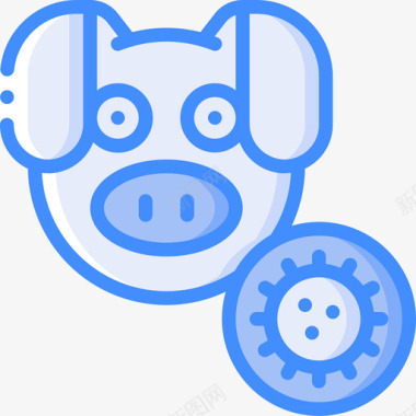 猪病毒爆发3蓝色图标