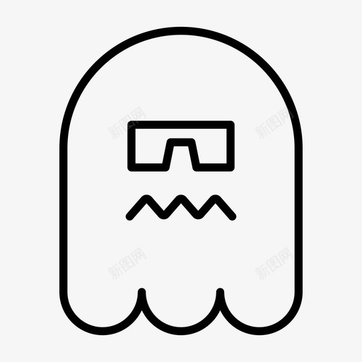 幽灵表情符号幻影svg_新图网 https://ixintu.com 幽灵 表情 符号 幻影 1行