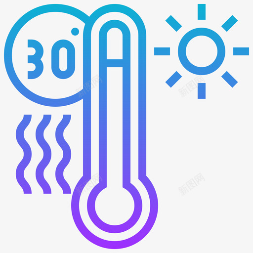 高温气候变化55梯度svg_新图网 https://ixintu.com 高温 气候变化 梯度