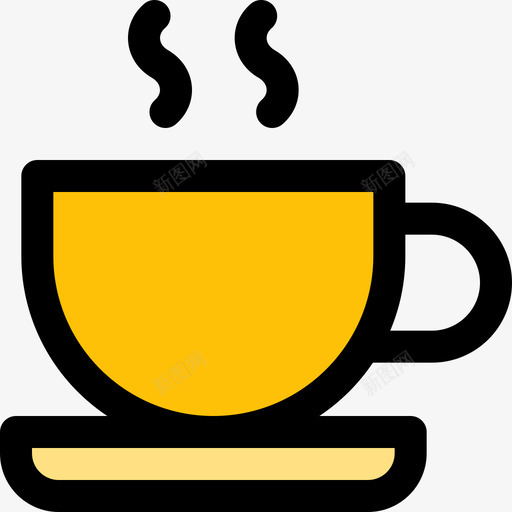 咖啡杯办公用品3线性颜色svg_新图网 https://ixintu.com 咖啡杯 办公用品 线性 颜色